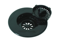 sink strainer and stopper black