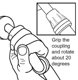 rotate shower head coupling